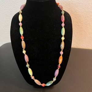 Vintage Colorful Beaded Necklace